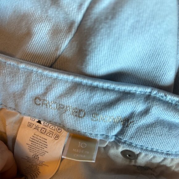 Michael Kors Light Blue Izzy Cropped Skinny Jeans Women's Size 10 - Picture 8 of 12